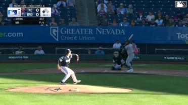 Michael Arroyo singles on a soft fly ball to center fielder Kristian Robinson. Brock Rodden scores.