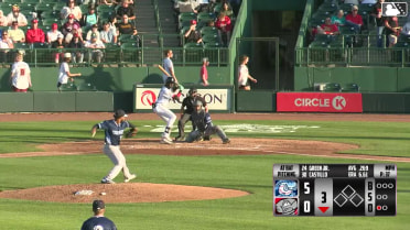 Rodney Green Jr. homers (6) on a fly ball to right field.