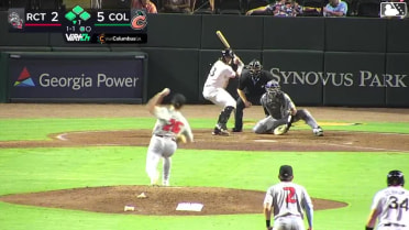 Matt Scannell out on a sacrifice fly to center fielder Raudi Rodriguez. Carson Taylor scores.