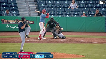 Nathan Humphreys homers (4) on a fly ball to right center field.