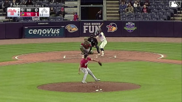 Max Burt strikes out swinging.