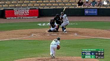 Gabriel Silva singles on a line drive to left fielder Junior Garcia. Roni Cabrera scores. Ricson Gonzalez to 3rd.