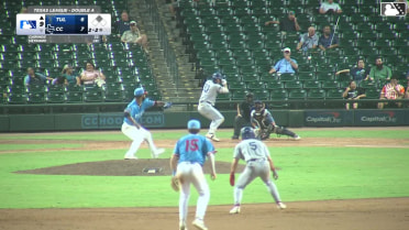 Joe Vetrano singles on a ground ball to right fielder Yamal Encarnacion. Kole Myers scores. Joe Vetrano out at 2nd on the throw, right fielder Yamal Encarnacion to catcher Walker Janek to shortstop Max Holy.