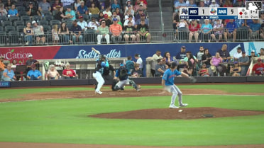 Junior Franco singles on a ground ball to second baseman Casey Yamauchi. Druw Jones scores.