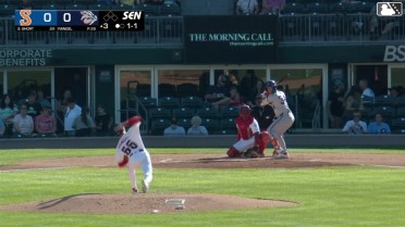 Zack Short homers (4) on a fly ball to left field.