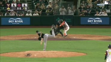 Logan Porter reaches on a fielder's choice, fielded by third baseman Clay Dungan. Buddy Kennedy scores. Grant McCray to 3rd. Jake Holton to 2nd.