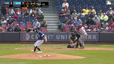 Seaver King homers (5) on a fly ball to center field.
