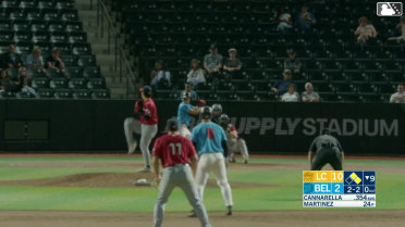 Cam Cannarella singles on a line drive to left fielder Tommy Hawke. Cody Schrier scores. Wilfredo Lara to 2nd.