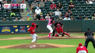 Jose Salas out on a sacrifice fly to left fielder Zach Levenson. Garrett Spain scores. Ricardo Olivar to 2nd.