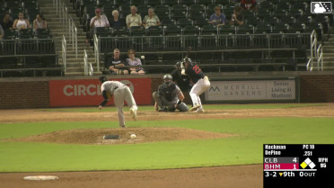 Anthony DePino hits a ground-rule double (9) on a fly ball to right-center field. Caleb Bonemer scores.