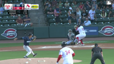 Gerardo Rodriguez lines into a double play, first baseman Jack Moss to shortstop Zach Daudet to first baseman Jack Moss to shortstop Zach Daudet. Justin Gonzales out at 2nd. Yoeilin Cespedes out at 1st.