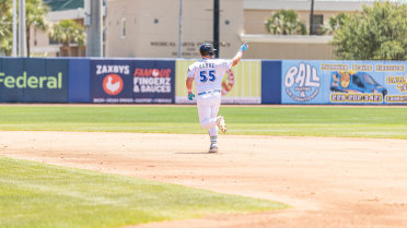 Burke Ties Franchise Record For Homers, Shuckers Lose Nail-Biter To Biscuits