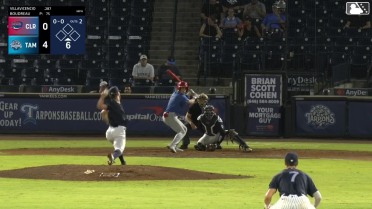 Juan Villavicencio homers (9) on a line drive to right field.