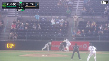 Randy De Jesus homers (11) on a fly ball to left field. Matt Coutney scores.