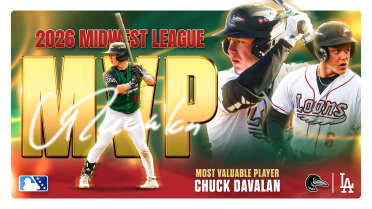 Chuck Davalan Wins MVP & Jair Fernandez Named Midwest League Manager of the Year
