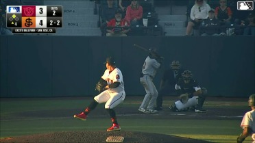 Kayson Cunningham singles on a line drive to right fielder Cam Maldonado. Jakey Josepha scores.