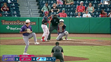 Will Vierling doubles (5) on a ground ball to right fielder Byron Chourio. Nathan Humphreys scores. Matthew Ferrara scores.