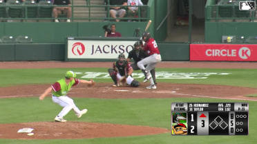 Jose D. Hernandez homers (2) on a fly ball to left center field.