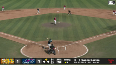 Caden Bodine singles on a ground ball to right fielder Brandon Compton. Mac Horvath scores.