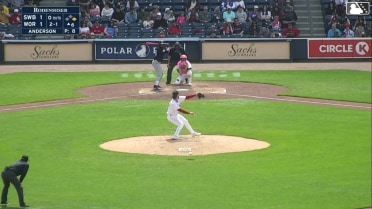 Yanquiel Fernández homers (9) on a fly ball to right field. Marco Luciano scores.