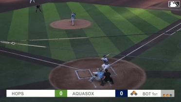 Luke Stevenson singles on a line drive to right fielder Trent Youngblood. Carter Dorighi scores.