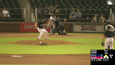 Caden Bodine singles on a line drive to left fielder Samuel Zavala. Austin Overn scores.