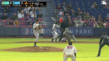 Wuilfredo Antunez doubles (3) on a fly ball to left fielder Thomas Sosa. Jose Devers scores. Nick Mitchell scores.