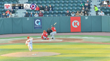 Will Taylor homers (1) on a fly ball to right field.