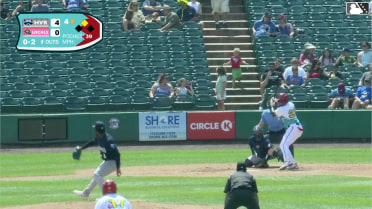 TJayy Walton homers (1) on a fly ball to left center field. Griffin Burkholder scores.