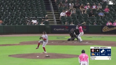 Gregory Barrios singles on a line drive to left fielder Marcus Smith. Ryan Spikes scores. Brock Jones scores.
