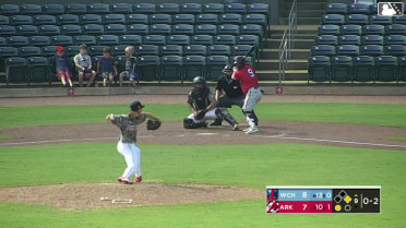 Kyle DeBarge triples (1) on a line drive to right fielder Blake Rambusch. Garrett Spain scores.