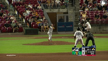Danny De Andrade doubles (18) on a sharp line drive to left fielder Jose Pirela. Vahn Lackey scores. JP Smith II to 3rd.