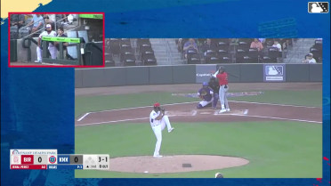 Jeral Perez homers (4) on a fly ball to right center field. Jacob Burke scores.