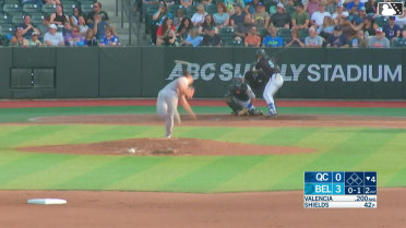 Esmil Valencia homers (3) on a line drive to left center field.