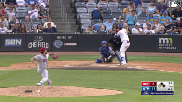 Orlando Arcia singles on a fly ball to center fielder Ismael Munguia. Walker Jenkins scores.