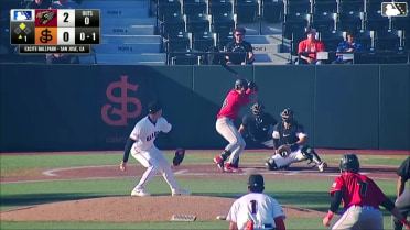Argenis Cayama In play, run(s) to Tanner Thach