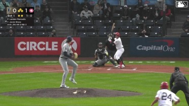 Jacob Sharp singles on a line drive to center fielder Anthony Scull. Arjun Nimmala scores. Alexis Hernandez scores. Tucker Toman out at 3rd on the throw, center fielder Anthony Scull to third baseman Jake Munroe to first baseman Matt Coutney.