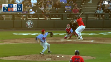 Manuel Palencia doubles (1) on a line drive to right fielder Jose Ramos. DJ Gladney scores. Coby Morales to 3rd.