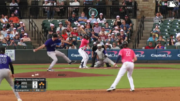 Cavan Biggio walks. James Nelson scores. CJ Alexander to 3rd. Tommy Sacco Jr. to 2nd.