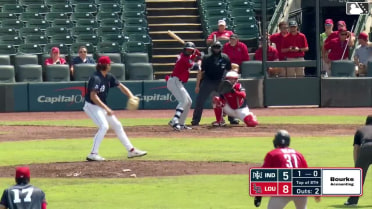 Joshua Palacios singles on a line drive to center fielder Héctor Rodríguez. Termarr Johnson scores. Derek Berg scores. Grae Kessinger to 2nd.