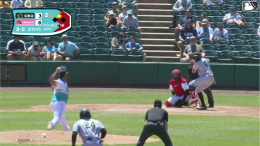Yordany De Los Santos homers (3) on a fly ball to right center field. Wyatt Sanford scores.