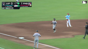 Andrew Salas hits a two-run homer