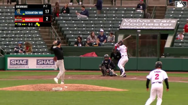 Dylan Crews doubles (1) on a fly ball to center fielder Spencer Jones. Zack Short scores. Robert Hassell III scores.