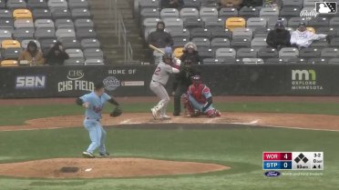 Tsung-Che Cheng homers (2) on a fly ball to center field.