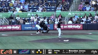 Brendan Jones grounds into a double play, second baseman Cal Conley to shortstop Luke Waddell to first baseman David McCabe. Emaarion Boyd out at 2nd. Brendan Jones out at 1st.