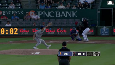 Bennett Hostetler homers (4) on a fly ball to left field.