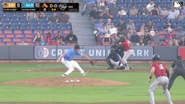 E.J. Exposito homers (13) on a fly ball to left center field. Justice Bigbie scores. Andrew Jenkins scores.