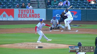 Korbyn Dickerson singles on a ground ball to center fielder Breyson Guedez. Ricardo Cova scores. Fielding error by center fielder Breyson Guedez.