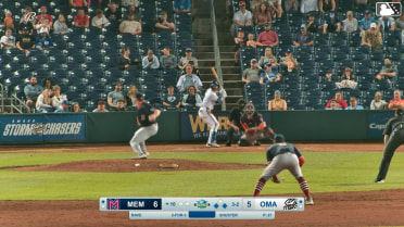 John Rave singles on a line drive to center fielder Colton Ledbetter. Josh Rojas scores. Gavin Cross to 2nd.