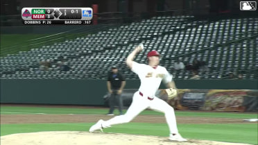 José Barrero homers (1) on a fly ball to left center field.